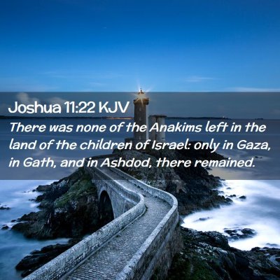 Joshua 11:22 KJV Free Bible Images