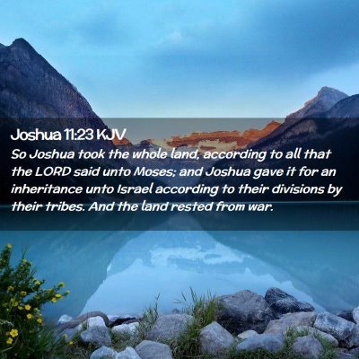 Joshua 11:23 KJV Free Bible Images