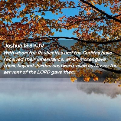 Joshua 13:8 KJV Free Bible Images