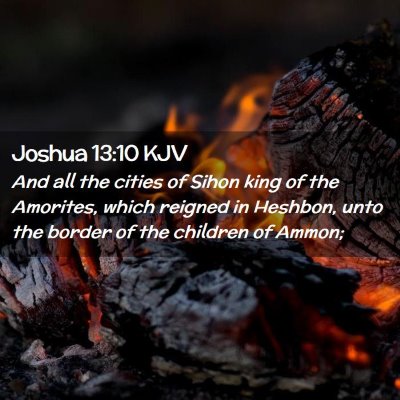 Joshua 13:10 KJV Free Bible Images