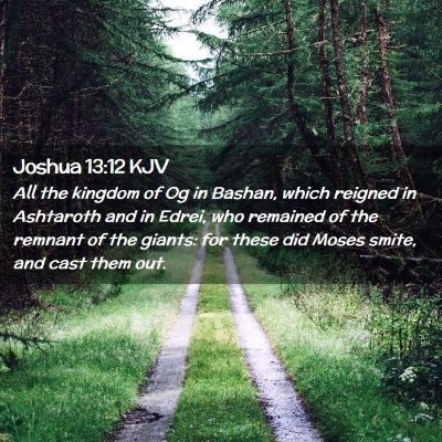 Joshua 13:12 KJV Free Bible Images