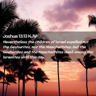 Joshua 13:13 KJV Free Bible Images