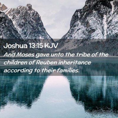 Joshua 13:15 KJV Free Bible Images