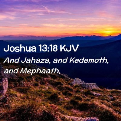 Joshua 13:18 KJV Free Bible Images