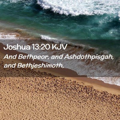 Joshua 13:20 KJV Free Bible Images