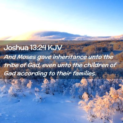 Joshua 13:24 KJV Free Bible Images