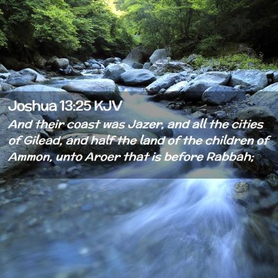 Joshua 13:25 KJV Free Bible Images