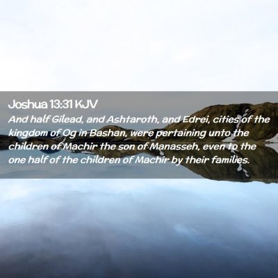 Joshua 13:31 KJV Free Bible Images