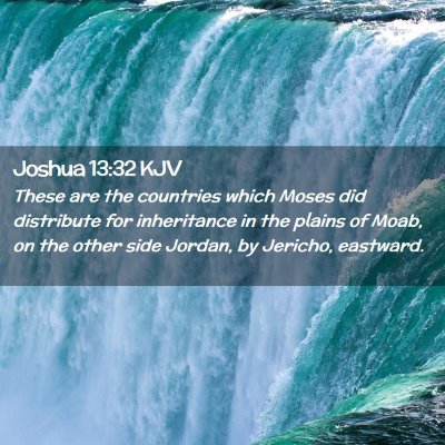 Joshua 13:32 KJV Free Bible Images