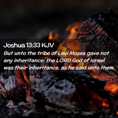 Joshua 13:33 KJV Free Bible Images