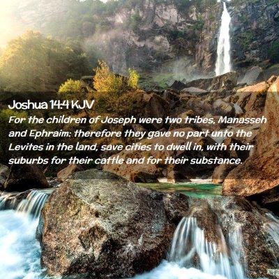 Joshua 14:4 KJV Free Bible Images