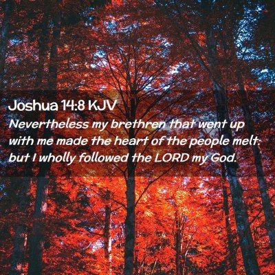 Joshua 14:8 KJV Free Bible Images