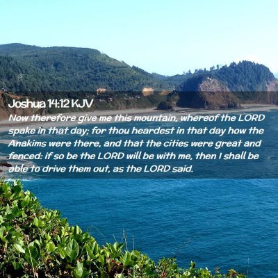 Joshua 14:12 KJV Free Bible Images