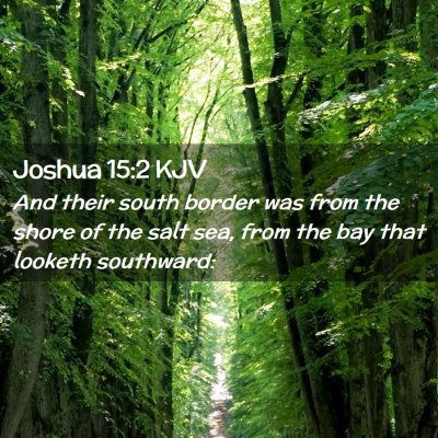 Joshua 15:2 KJV Free Bible Images