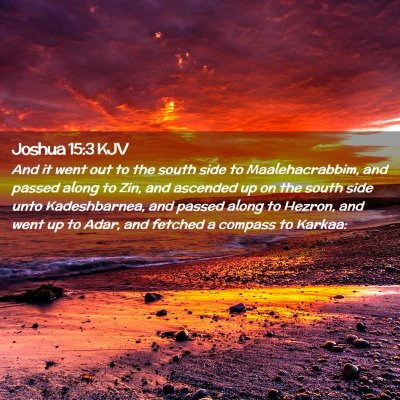 Joshua 15:3 KJV Free Bible Images