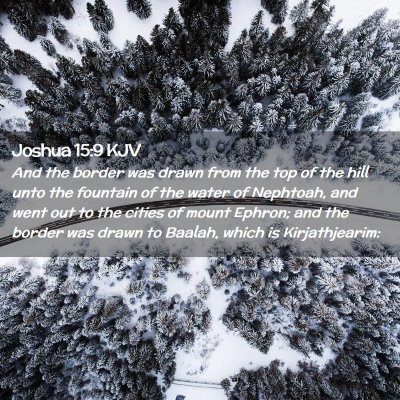 Joshua 15:9 KJV Free Bible Images