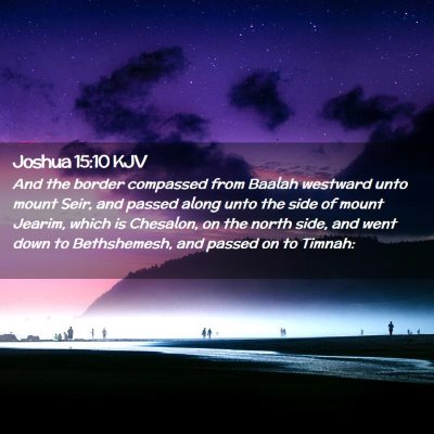 Joshua 15:10 KJV Free Bible Images