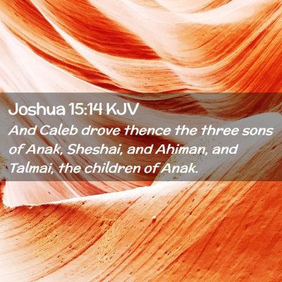 Joshua 15:14 KJV Free Bible Images