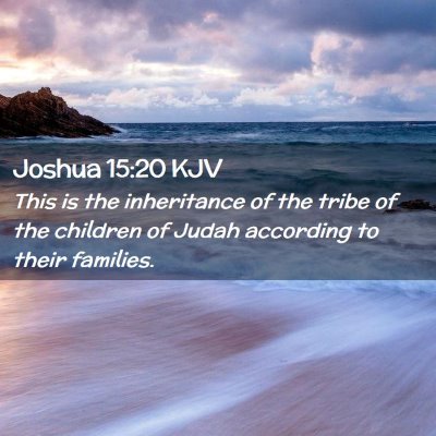 Joshua 15:20 KJV Free Bible Images