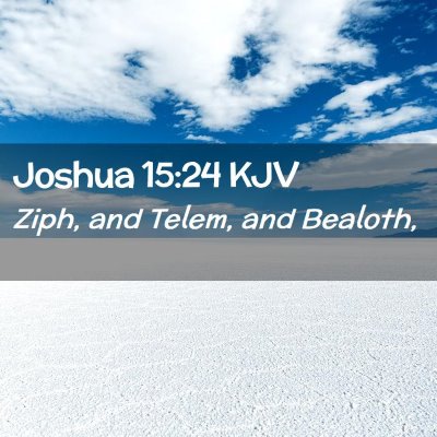 Joshua 15:24 KJV Free Bible Images