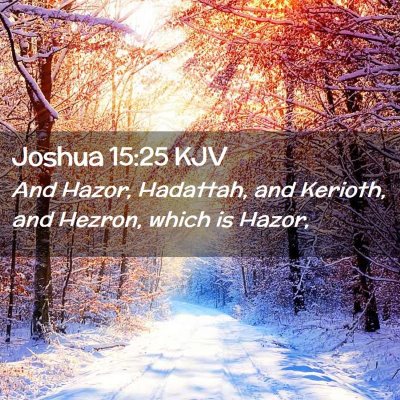 Joshua 15:25 KJV Free Bible Images