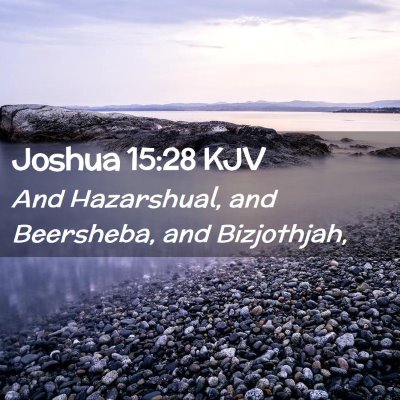 Joshua 15:28 KJV Free Bible Images