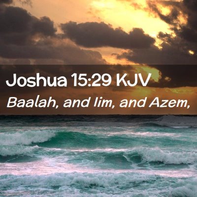 Joshua 15:29 KJV Free Bible Images