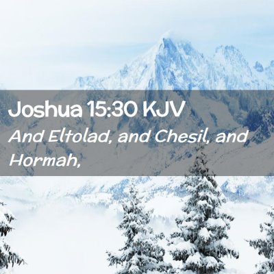 Joshua 15:30 KJV Free Bible Images