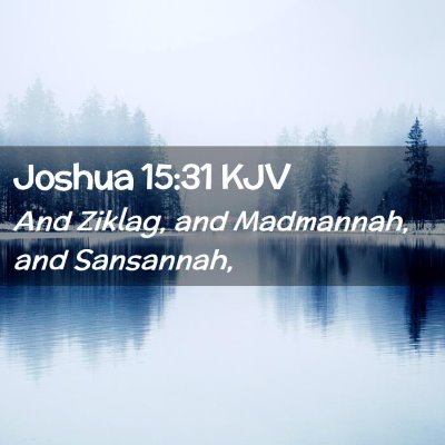 Joshua 15:31 KJV Free Bible Images