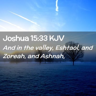 Joshua 15:33 KJV Free Bible Images