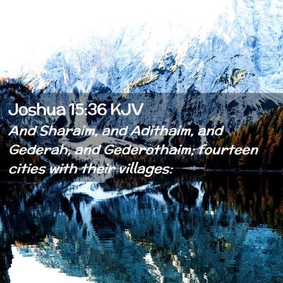 Joshua 15:36 KJV Free Bible Images