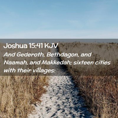 Joshua 15:41 KJV Free Bible Images