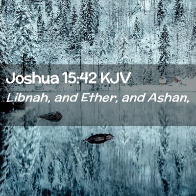 Joshua 15:42 KJV Free Bible Images