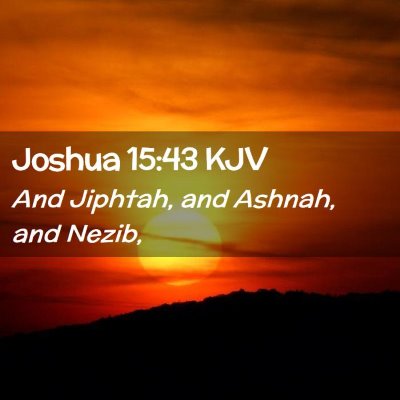 Joshua 15:43 KJV Free Bible Images