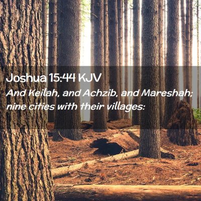 Joshua 15:44 KJV Free Bible Images