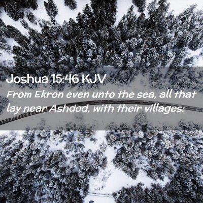 Joshua 15:46 KJV Free Bible Images