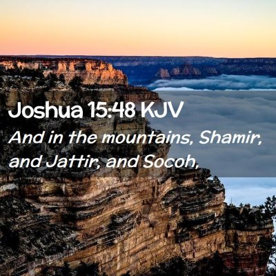 Joshua 15:48 KJV Free Bible Images