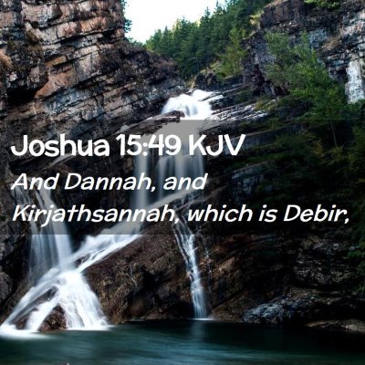 Joshua 15:49 KJV Free Bible Images