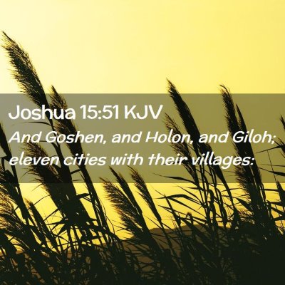 Joshua 15:51 KJV Free Bible Images