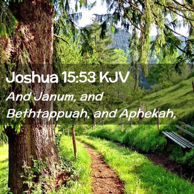 Joshua 15:53 KJV Free Bible Images