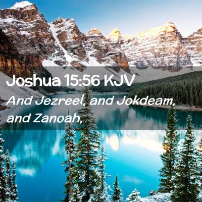 Joshua 15:56 KJV Free Bible Images