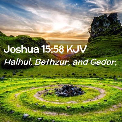 Joshua 15:58 KJV Free Bible Images