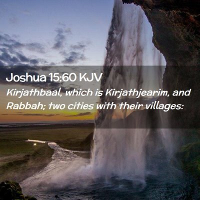 Joshua 15:60 KJV Free Bible Images