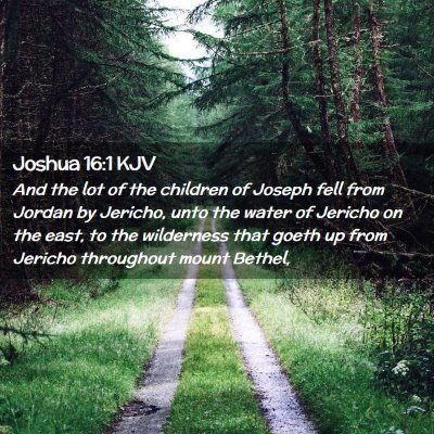 Joshua 16:1 KJV Free Bible Images