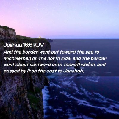 Joshua 16:6 KJV Free Bible Images