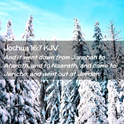 Joshua 16:7 KJV Free Bible Images