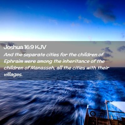 Joshua 16:9 KJV Free Bible Images