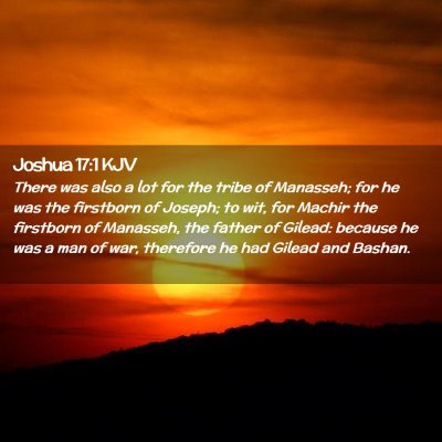 Joshua 17:1 KJV Free Bible Images