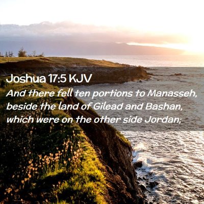 Joshua 17:5 KJV Free Bible Images