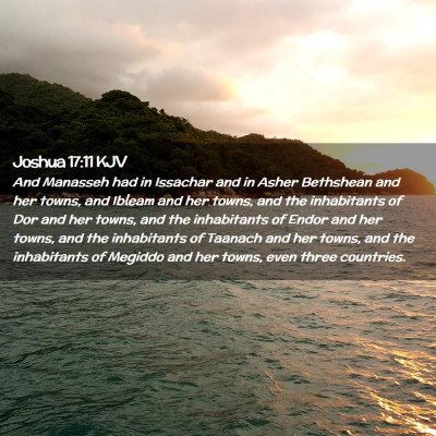 Joshua 17:11 KJV Free Bible Images